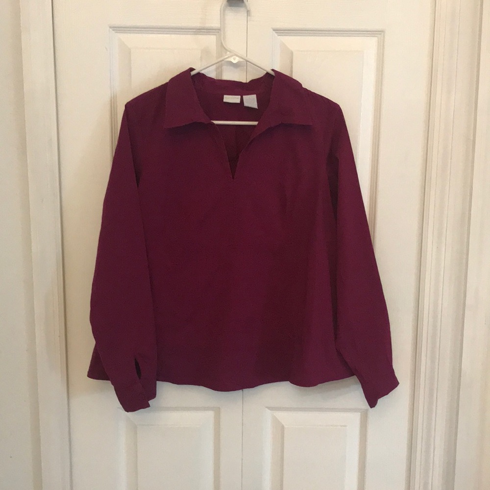 In Due Time Purple Maternity Shirt